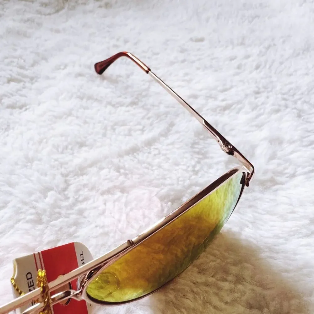Zane Orange Polarized Mirrored Sunglasses